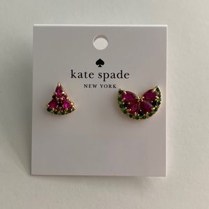 Kate Spade watermelon pink multi studs